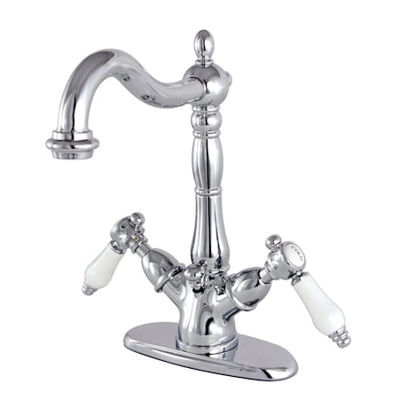 Kingston Brass Bel-Air Two-Handle Bathroom Faucet W/ Brass Pop-Up, Chrome KS1431BPL